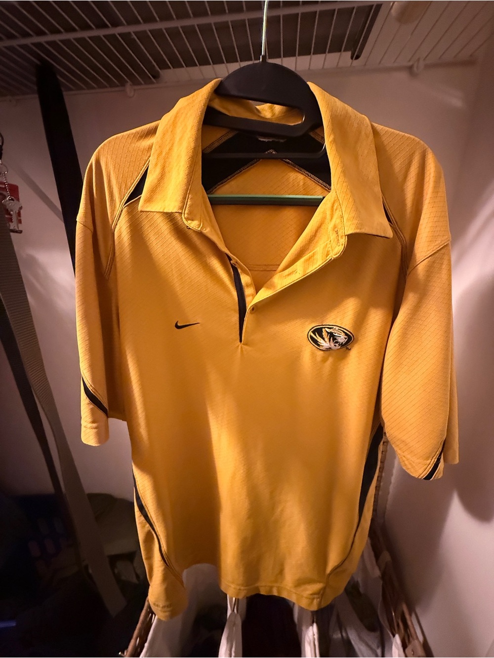 Nike Yellow Missouri Tigers Men's Polo Shirt